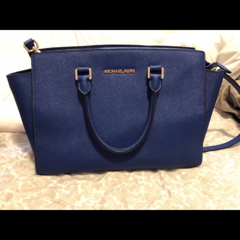 Cobalt Blue Large Michale Kors Selma